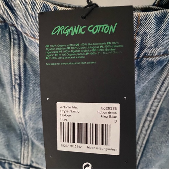 ‼️BNWT‼️ CHEAP MONDAY Blue Denim Potion Dress - Picture 5 of 6